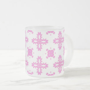 Tasse Givré Fleurs Artdeco dans le style rétro