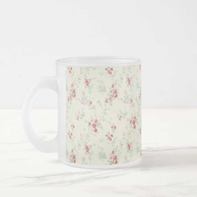 Tasse Givré Fleurs chics Shabby (Gauche)