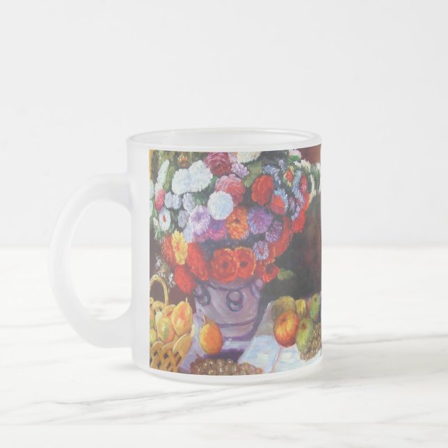 Tasse Givré Fleurs de Monet et fruits (Gauche)