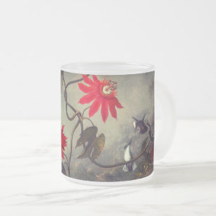 Tasse Givré Fleurs de passion avec tête de colibris