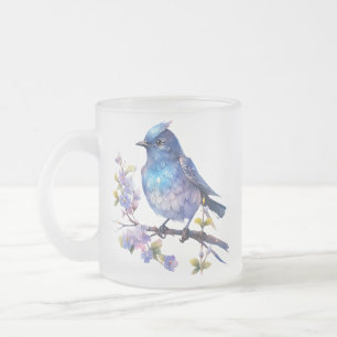 Tasse Givré Fleurs d'oiseau de fée Clipart aquarelle-73611