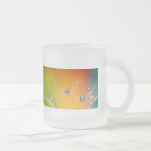 Tasse Givré Fleurs Pissenlit Mariage Lavage Amour Peinture
