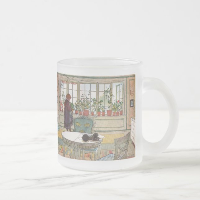 Tasse Givré Fleurs sur le rebord de fenêtre par Carl Larsson (Droit)