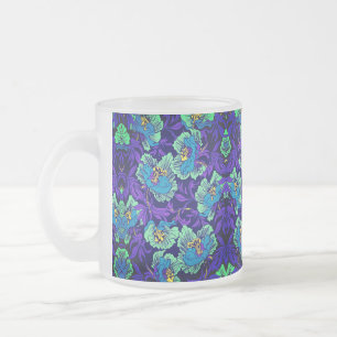 Tasse Givré Fleurs violettes et bleues William Morris