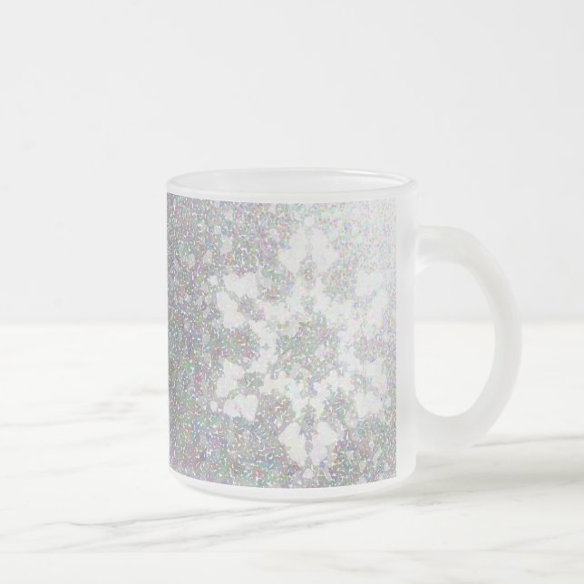 Tasse Givré Flocon de neige impressionniste (Droit)