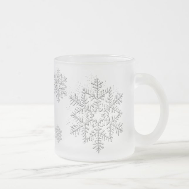 TASSE GIVRÉ FLOCONS DE NEIGE (Droit)