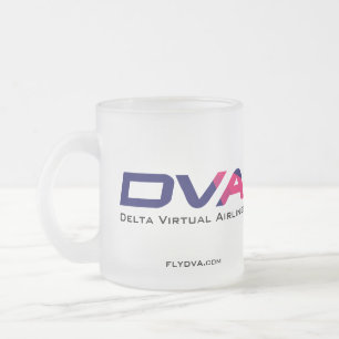 Tasse Givré FlyDVA - graphiques de lettre seulement