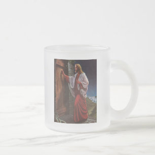 Tasse Givré foi biblique Jésus-Christ vintage vieille peinture