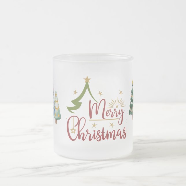 Tasse Givré Forêt Joyeux Noël (Centre)