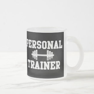Tasse Givré Formation noire et blanche de Dumbell d'entraîneur