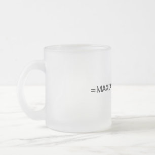 Tasse Givré Formule Excel : formule max.