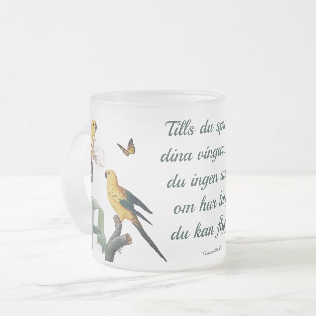 Tasse Givré Frostad glasmugg — Fåglar (Devant gauche)