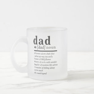 Tasse Givré Funny Papa Définition Personnalisée