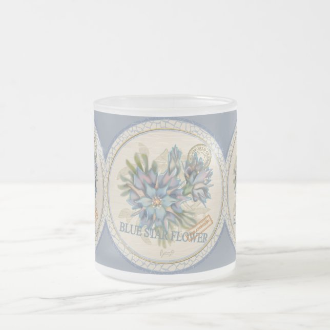 Tasse Givré G Bureau de création Fleur bleue (Centre)