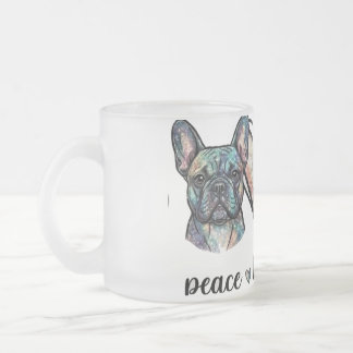 Tasse Givré Galaxie Bulldog Peace Print