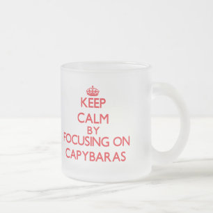 Tasse Givré Gardez le calme en se concentrant sur des