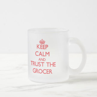 Tasse Givré Gardez le calme et faites confiance à l'épicier