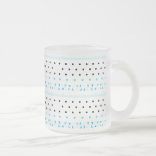Tasse Givré Géométrie bleue