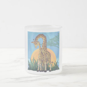 Tasse Givré Giraffe maman et bébé