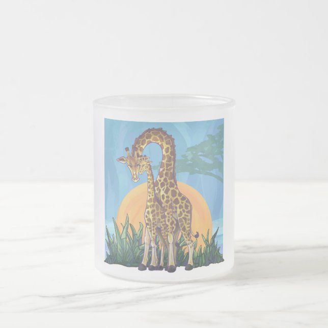 Tasse Givré Giraffe maman et bébé (Centre)