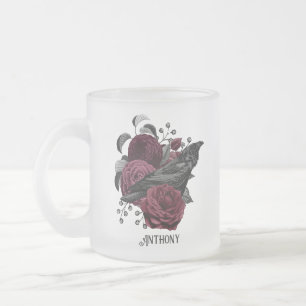 Tasse Givré Gothique Floral Bourgogne