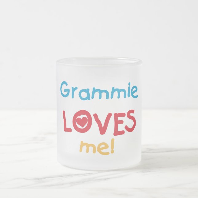 Tasse Givré Grammie m'aime T-shirts et cadeaux (Centre)