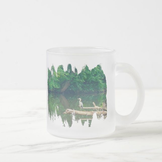 Tasse Givré Grand héron bleu - Ardea herodias (Droit)