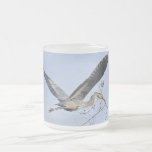Tasse Givré Grand     Héron BleuMug de café