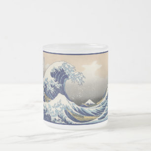 Tasse Givré Grande vague au large de Kanagawa et Mont Fuji Mer