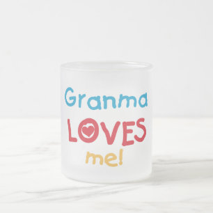 Tasse Givré Granma aime mes t-shirts et cadeaux
