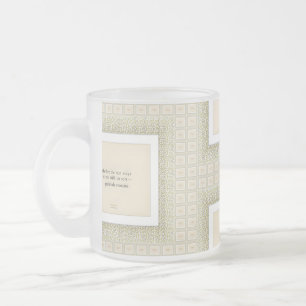 Tasse Givré Gratitude Remains™ : Amour & Présence Q Réfléchi