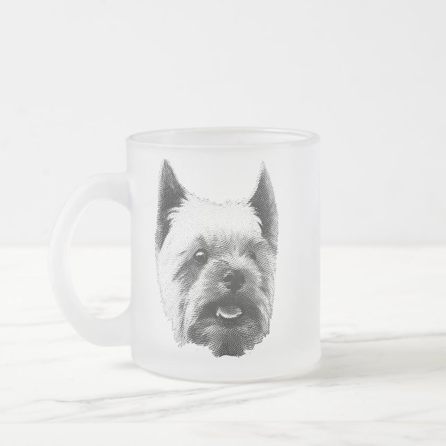 Tasse Givré Gravure de Yorkshire Terrier (Gauche)