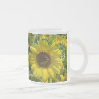 Tasse Givré Gros Tournesol de verre givré Musique