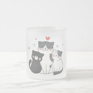 Tasse Givré groupe de chats mignons Conception amoureux des