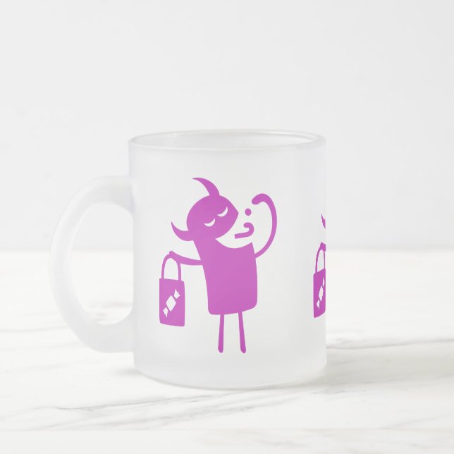 Tasse Givré Halloween Clip Art Monster Trick ou de traitement  (Gauche)