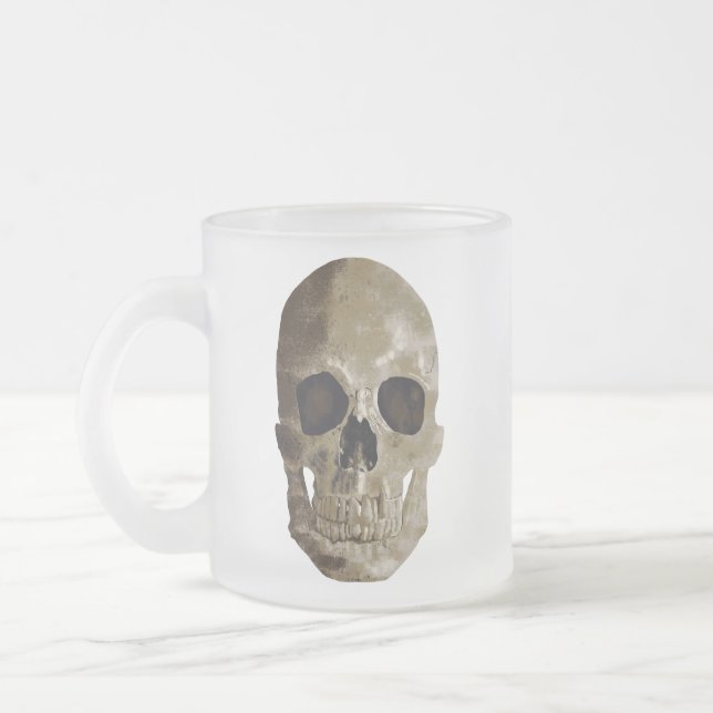 Tasse Givré Halloween crâne grungy (Gauche)