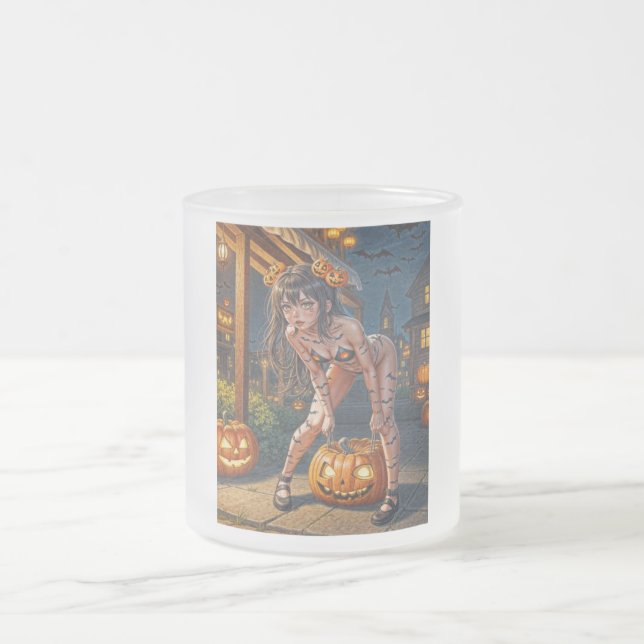 Tasse Givré Halloween Monster Jack-o-Lantern & Bat Vixen Girl (Centre)