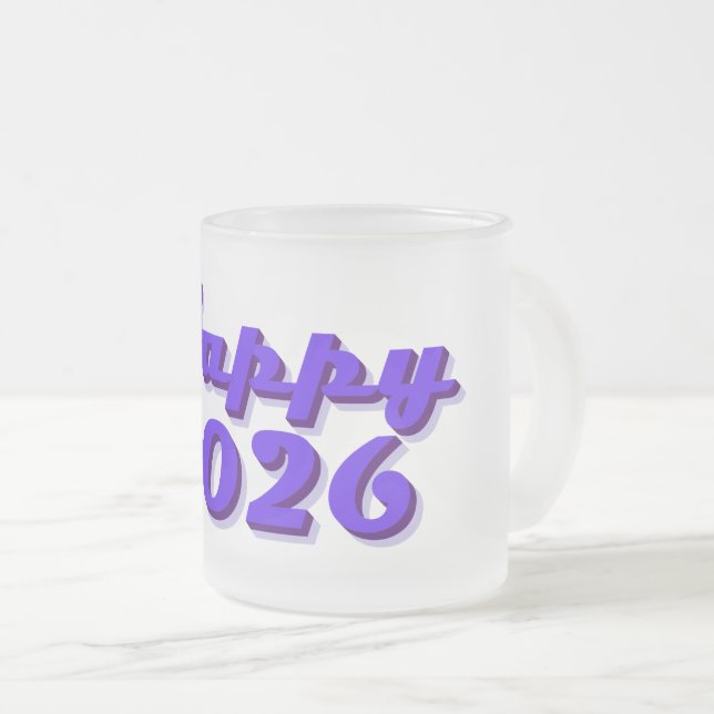 Tasse Givré Happy 2026 (Devant droit)