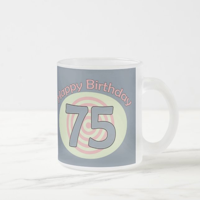Tasse Givré Happy Birthday 75 (Droit)