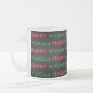 Tasse Givré Happy Kwanzaa Salutation 2