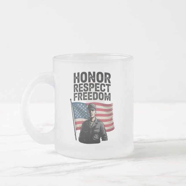 Tasse Givré Héros Héros Vétérinaire Jour Conception patriotiqu (Gauche)