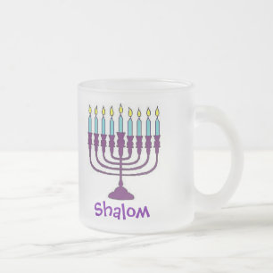 Tasse Givré Heureux Hanoukka Shalom