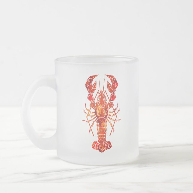 Tasse Givré Homard polygonal rouge (Gauche)