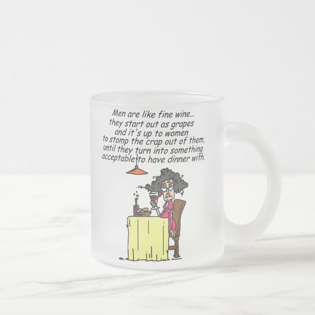 Tasse Givré Hommes et FIne Humour de vin (Droit)