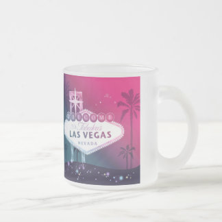 Tasse Givré Hot rose Las Vegas Mariage Keepsaké