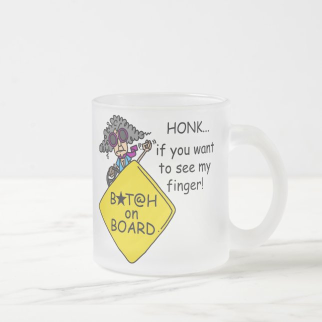 Tasse Givré Humour de rage de route (Droit)