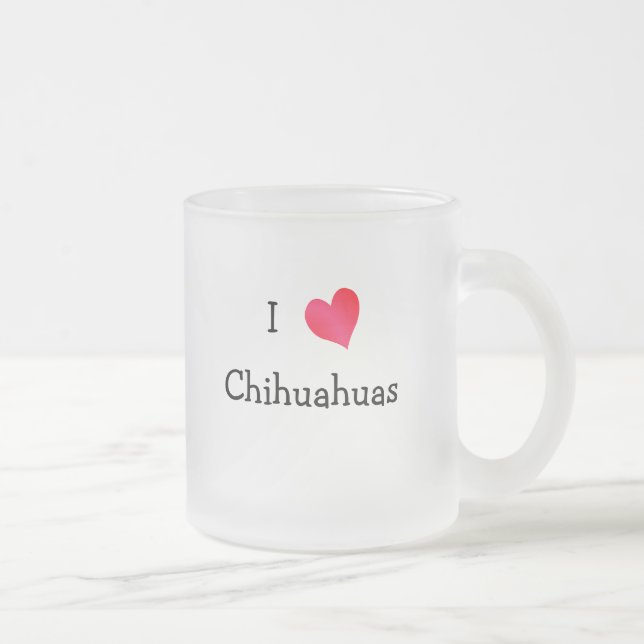 Tasse Givré I Love Chihuahuas (Droit)