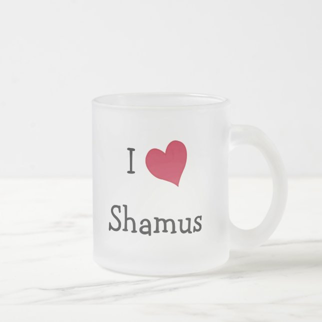 Tasse Givré I Love Shamus (Droit)