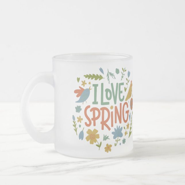 Tasse Givré I Love Spring (Gauche)