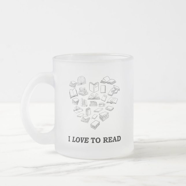 Tasse Givré I Love to Read (Gauche)